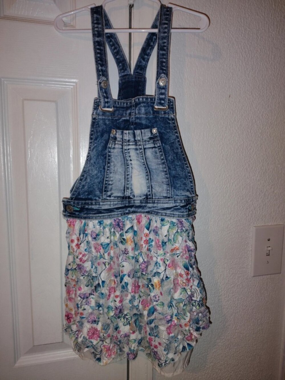 Girls skirt overalls